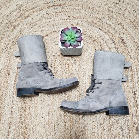 Allsaints Spitalfields Mad Max Damisi Leather Adjustable Combat Boots sz 39 - Picture 2 of 11